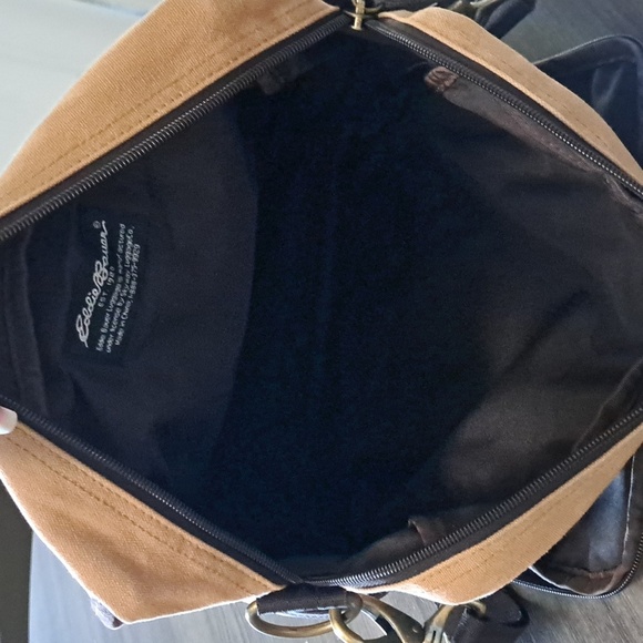 Eddie Bauer Vintage Canvas Adventurer Field Messenger Bag - Picture 9 of 14